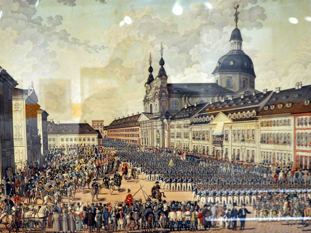 Parade russischer Truppen in Mannheim