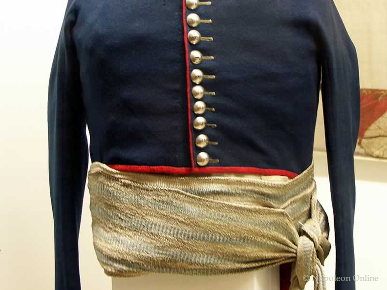 Linieninfanterie - Offiziersrock 1809 mit Schärpe