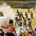 Gefecht am Burgtor von Lübeck 6.11.1806 (rechter Hintergrund)