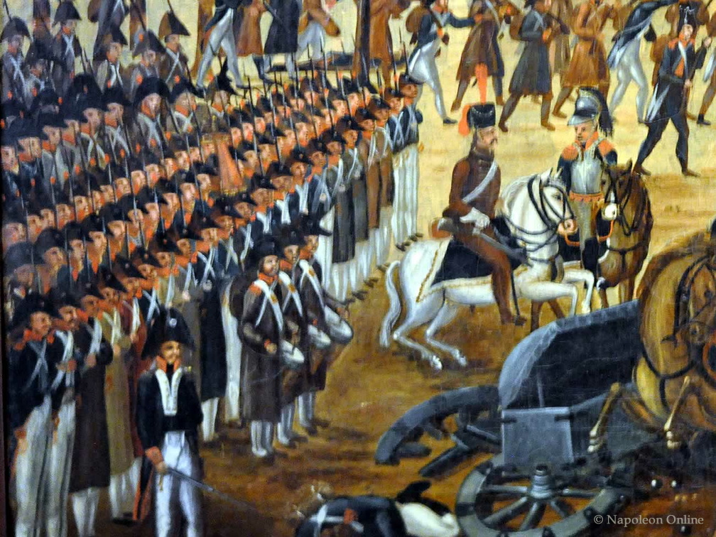 Gefecht am Burgtor von Lübeck 6.11.1806 (linker Vordergrund)