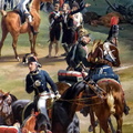 Schlacht von Valmy am 20.9.1792, Gemälde von Emile-Jean-Horace Vernet (Ausschnitt vorne zentral links)
