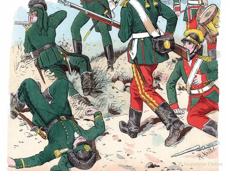 Russland - Musketiere und Jäger zu Fuß 1786-1796
