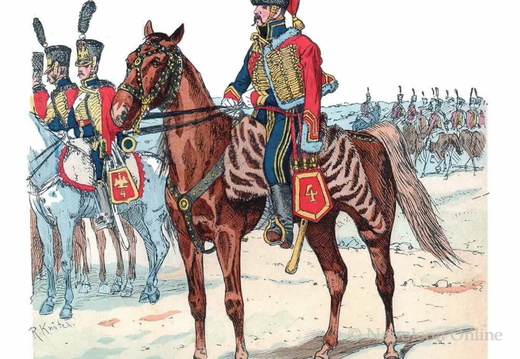 Frankreich - Husaren-Regiment Nr. 4, 1805-1812