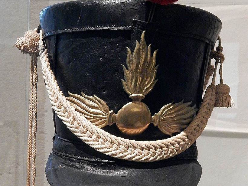 Infanterie - Mannschaftstschako der Grenadiere 1808-1812