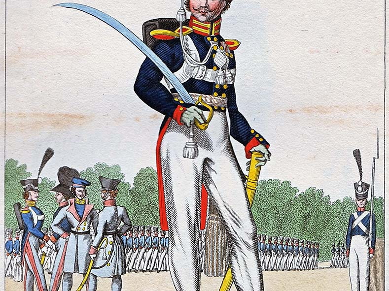 Infanterie - 2. Garde-Regiment zu Fuß, Offizier 1815