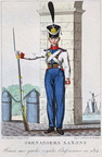 Infanterie - Bergischer Infanterist eingereiht in die preußische Garde 1815