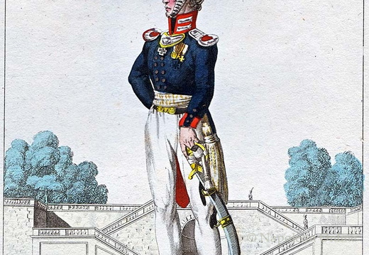Infanterie - Gardeinfanterie, Offizier 1815
