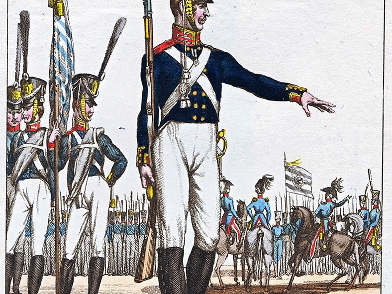 Infanterie - 2. Garde-Regiment zu Fuß, Unteroffizier 1815