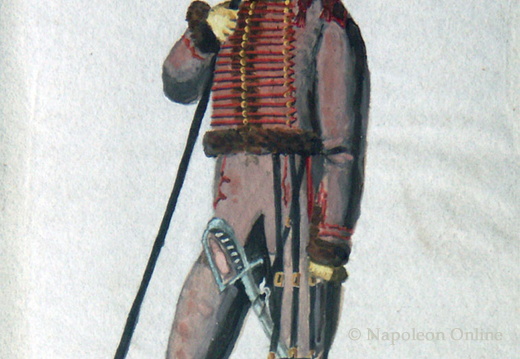 Russland - Husar vom Regiment Elisabethgrad am 16.1.1814