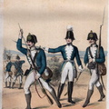 Preussen: Füsilier-Bataillon von Thiele 1787, Füsilier, Offizier und Unteroffizier