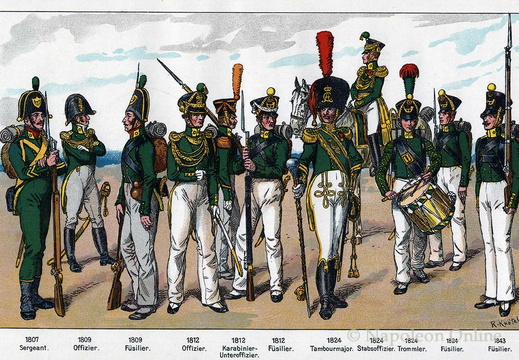 Sachsen-Weimar: Infanterie 1807-1843