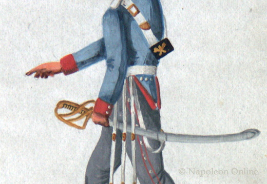 Preußen - Dragoner vom 2. Westpreußischen Dragoner-Regiment am 17.5.1814