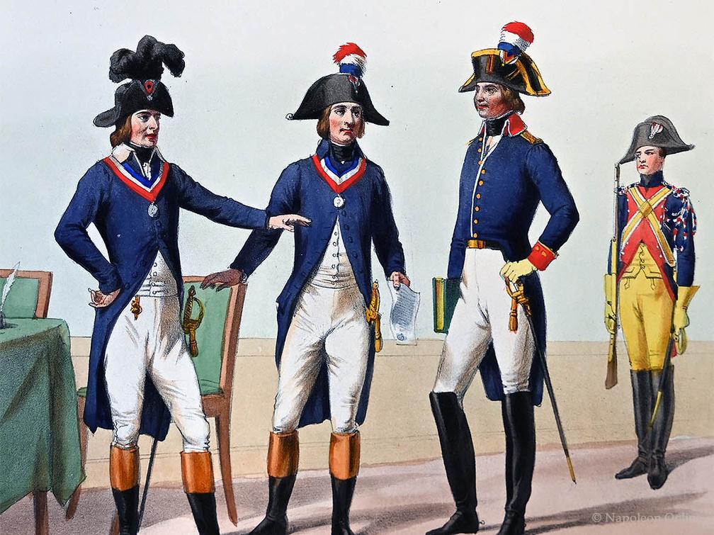 Kriegskommissare, Militärgerichtsbarkeit und Gendarmerie 1793