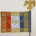Chevau Légers - 3. Regiment, Adler und Standartenrückseite Modell 1812