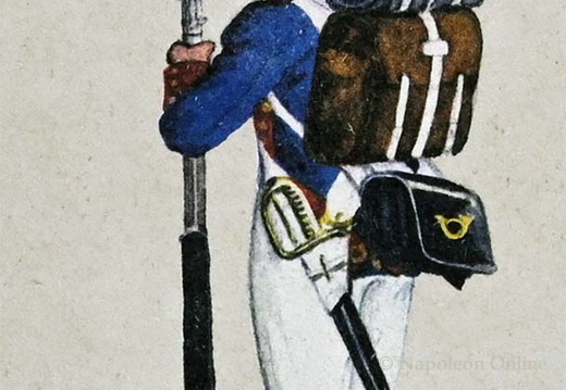 Infanterie - Linieninfanterie, Schütze der 3. Schützenkompanie 1814
